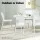 Gardeon 4PC White Stackable Outdoor Dining Chairs - Water & UV-Resistant PP, 44x48x82.5cm, Indoor/Outdoor Use