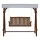 Gardeon 3-Seater Wooden Garden Swing Chair with Adjustable Canopy, Weather-Resistant Fir Wood & Removable Cushions