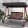Gardeon 3-Seater Wooden Garden Swing Chair with Adjustable Canopy, Weather-Resistant Fir Wood & Removable Cushions