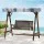 Gardeon 3-Seater Wooden Garden Swing Chair with Adjustable Canopy, Weather-Resistant Fir Wood & Removable Cushions
