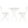 Gardeon 3PC Outdoor Bistro Set - Steel, Powder-Coated, Foldable, Weather-Resistant, White, No Assembly Required