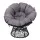 Gardeon Outdoor Papasan Chair: 360° Rotatable PE Wicker, 10cm Cushion, UV-Resistant, Black, Indoor/Outdoor Furniture