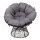 Gardeon Papasan Chair: 360° Rotatable, UV-Resistant PE Wicker, 10cm Cushion, Steel Frame, Indoor/Outdoor, Grey