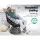 Gardeon Outdoor Papasan Chair Set - Black, PE Wicker, 360° Rotation, UV-Resistant, Includes Side Table with Glass Top