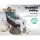 Gardeon Outdoor Lounge Set: Brown Wicker Papasan Chairs, 360° Rotatable, UV-Resistant Cushions, Tempered Glass Table