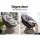 Gardeon Outdoor Lounge Set: Brown Wicker Papasan Chairs, 360° Rotatable, UV-Resistant Cushions, Tempered Glass Table