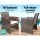 Gardeon 4-Piece Grey Outdoor Furniture Set: Rattan Sofa, Chairs & Table with Cushions, Weather-Resistant Wicker