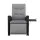 Gardeon Outdoor Recliner Chair with Adjustable Backrest Footrest and Side Table Black Wicker Patio Lounger
