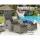 Gardeon 2PC Grey Recliner Chair Set with Ottomans - Adjustable Wicker Lounger for Indoor & Outdoor Comfort, UV-Resistant