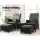 Gardeon 5PC Black Wicker Outdoor Furniture Set - Adjustable Recliner Chairs, Ottomans & Table, UV & Weather Resistant