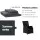Gardeon 3PC Outdoor Wicker Recliner Set, Adjustable Chairs & Table, UV-Resistant, Steel Frame, Removable Cushions, Black