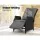 Gardeon Adjustable Outdoor Wicker Recliner Chair - Black, UV-Resistant, Steel Frame, 7cm Cushion, Indoor/Outdoor Use
