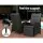 Gardeon Adjustable Outdoor Wicker Recliner Chair - Black, UV-Resistant, Steel Frame, 7cm Cushion, Indoor/Outdoor Use