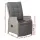 Gardeon 2PC Grey Wicker Recliner Chairs: UV-Resistant, Adjustable, Steel Frame, High-Density Cushions for Indoor/Outdoor Use