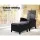 Gardeon Outdoor Recliner Chair Set - Black Wicker Lounge with Adjustable Backrest & Ottoman, UV & Weather-Resistant