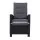 Gardeon 2PC Recliner Chairs Set - Black Wicker Outdoor Furniture with Adjustable Backrest & Ottoman, UV-Resistant