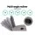 Gardeon 2PC Grey Wicker Recliner Chairs Set, Adjustable Outdoor Lounger with Ottoman, Steel Frame, UV-Resistant Cushions