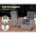Gardeon 2PC Grey Wicker Recliner Chairs Set, Adjustable Outdoor Lounger with Ottoman, Steel Frame, UV-Resistant Cushions