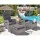 Gardeon 5PC Grey Wicker Recliner Set: Adjustable Outdoor Furniture with Table, UV-Resistant, Weatherproof, Steel Frame