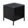 Gardeon Black Wicker Coffee Side Table - 40x40x45cm, PE Rattan, Tempered Glass, Indoor/Outdoor, Weather-Resistant