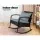 Gardeon Outdoor Rocking Chair - Weather-Resistant Wicker, Steel Frame, Black with Cushions, 79x58x78cm, 160kg Capacity