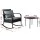 Gardeon 2PC Rocking Chair & Table Set: Weather-Resistant Wicker Furniture with Cushions, Tempered Glass, UV Protection