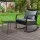 Gardeon 2PC Rocking Chair & Table Set: Weather-Resistant Wicker Furniture with Cushions, Tempered Glass, UV Protection