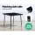Gardeon 3PC Black Wicker Patio Set: Rocking Chairs & Tempered Glass Table, Weather-Resistant for Indoor/Outdoor Use