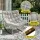 Gardeon Papasan Rocking Chair Recliner Outdoor Indoor Patio Garden Steel Frame Beige Cushion 160kg Capacity