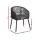 Gardeon 2PC Black Wicker Outdoor Dining Chairs - Steel Frame, UV-Resistant, Weatherproof, 60x50x80cm, Indoor/Outdoor Use