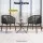 Gardeon 2PC Black Wicker Outdoor Dining Chairs - Steel Frame, UV-Resistant, Weatherproof, 60x50x80cm, Indoor/Outdoor Use
