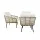 Gardeon 4-Piece Rattan Outdoor Sofa Set - UV Resistant, Powder-Coated Steel Frame, Natural Colour, Cushions Included