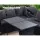 Gardeon 9-Seater Outdoor Dining Set – Black PE Wicker, Steel Frame, Cushions, Glass Table, Storage Cover Included