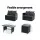 Gardeon 9-Seater Outdoor Dining Set – Black PE Wicker, Steel Frame, Cushions, Glass Table, Storage Cover Included