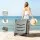 Gardeon Grey Sun Lounger with Wheels - Weather-Resistant, Adjustable Recliner Chair, Portable Outdoor Furniture