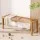 Gardeon 2-Seater Outdoor Garden Bench - Acacia Wood & PE Wicker, 110cm, Weather-Resistant, 240kg Capacity