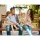 Gardeon 3-Seater Outdoor Garden Bench - Rustic Fir Wood Wagon Wheel Design, UV-Resistant, 300kg Capacity, 142cm