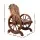 Gardeon Wooden Wagon Chair, Canadian Fir, 68x63x99cm, Brown - Rustic Outdoor Seating, Weather & UV Resistant