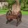 Gardeon Wooden Wagon Chair, Canadian Fir, 68x63x99cm, Brown - Rustic Outdoor Seating, Weather & UV Resistant