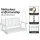 Gardeon Wooden Porch Swing Chair - White Fir Wood 2-Seater with Heavy-Duty Chain, Indoor/Outdoor Use, 300kg Capacity
