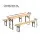 Gardeon 3pc Outdoor Furniture Set - Fir Wood Table & Benches, Rust-Resistant, Foldable, Seats 6, 1-Year Warranty