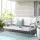 Gardeon 3-Seater Wooden Porch Swing Chair with Chain, Fir Wood, White, Indoor/Outdoor, 300kg Capacity, Easy Assembly