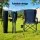 Weisshorn Navy Blue Moon Chair: Lightweight, Foldable Camping Seat with 600D Oxford Fabric, 120KG Capacity, 58x57x93CM
