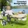 Weisshorn Camping Chair Adjustable Reclining Portable Folding Outdoor Chair with Removable Footrest Grey