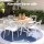 Gardeon 5 Piece Outdoor Dining Set with WPC Tabletop and 4 Stackable PP Chairs White Patio Furniture