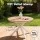 Gardeon 5 Piece Outdoor Dining Set with WPC Tabletop and 4 Stackable PP Chairs White Patio Furniture