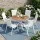 Gardeon 7PCS Outdoor Dining Set with WPC Tabletop and 6 Stackable Textilene Chairs Seats 6 Adults White