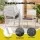 Gardeon 11-Piece Outdoor Dining Set with Extendable Table for 10 People White Aluminium
