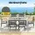 Gardeon 7-Piece Outdoor Dining Set: Black Aluminium Table, 6 Chairs, UV-Resistant Cushions - Perfect for Entertaining