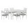 Gardeon 7-Piece White Aluminium Outdoor Dining Set – Seats 6, Weather-Resistant Cushions, Easy Assembly, 1-Year Warranty